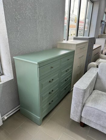 Комод 8 ящиков Лорето, зеленый самшит (БМ) в Нижнем Тагиле - nizhnij-tagil.mebel-e96.ru