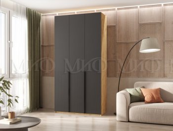 Шкаф 1200 мм Марвэл крафт/графит (Миф) в Нижнем Тагиле - nizhnij-tagil.mebel-e96.ru