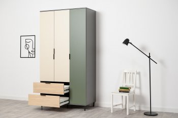 Шкаф 1200 мм Марвэл 16.317.03 зеленый (Моби) в Нижнем Тагиле - nizhnij-tagil.mebel-e96.ru