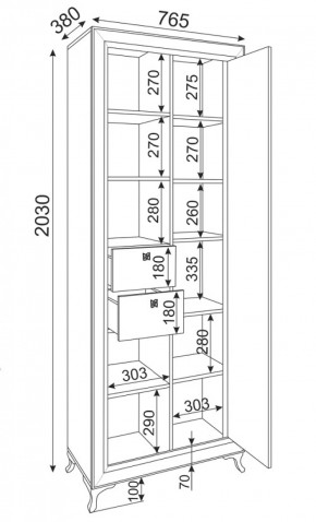 Библиотека Саванна М21 (Риннер) в Нижнем Тагиле - nizhnij-tagil.mebel-e96.ru