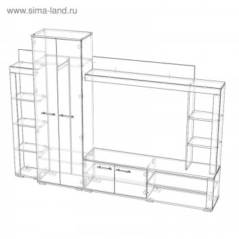 Стенка Монако (Лин) в Нижнем Тагиле - nizhnij-tagil.mebel-e96.ru