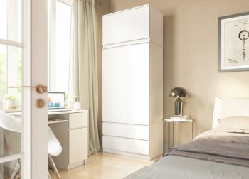 Шкаф 900 мм с антресолью Мори 900.2 (ДСВ) в Нижнем Тагиле - nizhnij-tagil.mebel-e96.ru