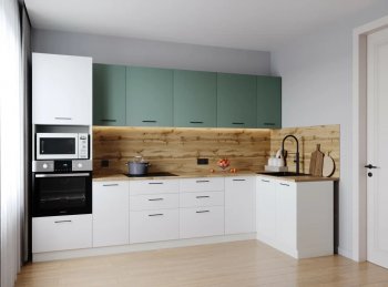 Угловой кухонный гарнитур Муссон 3200*1400 мм (Санвут) в Нижнем Тагиле - nizhnij-tagil.mebel-e96.ru