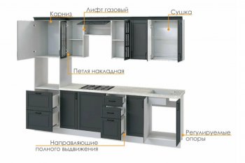 Кухонный гарнитур 3000 мм Николь-1 (Росток) в Нижнем Тагиле - nizhnij-tagil.mebel-e96.ru