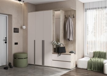 Прихожая Норд+Шкаф 1200, крафт серый/кашемир (Миф) в Нижнем Тагиле - nizhnij-tagil.mebel-e96.ru