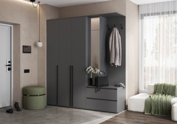 Прихожая Норд+Шкаф 1200, графит (Миф) в Нижнем Тагиле - nizhnij-tagil.mebel-e96.ru