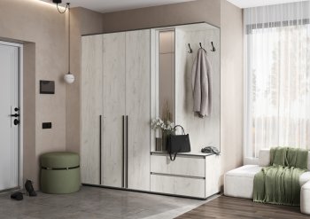 Прихожая Норд+Шкаф 1200, крафт белый (Миф) в Нижнем Тагиле - nizhnij-tagil.mebel-e96.ru