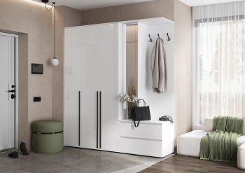 Прихожая Норд+Шкаф 1200, белый (Миф) в Нижнем Тагиле - nizhnij-tagil.mebel-e96.ru