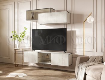 Стенка Норд-1 дуб крафт белый (Миф) в Нижнем Тагиле - nizhnij-tagil.mebel-e96.ru