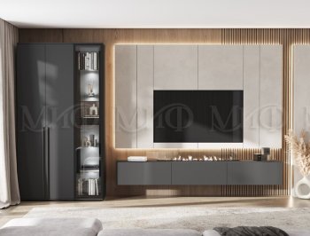 Стенка Норд графит (Миф) в Нижнем Тагиле - nizhnij-tagil.mebel-e96.ru