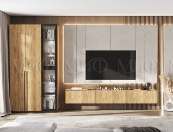 Стенка Норд дуб крафт (Миф) в Нижнем Тагиле - nizhnij-tagil.mebel-e96.ru