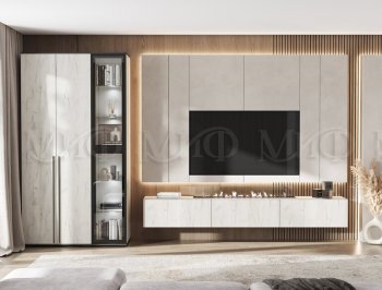 Стенка Норд крафт белый (Миф) в Нижнем Тагиле - nizhnij-tagil.mebel-e96.ru