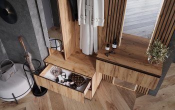 Шкаф 800+Тумба с зеркалом Норд (Миф) в Нижнем Тагиле - nizhnij-tagil.mebel-e96.ru