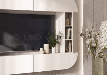 Стенка Норд (Зона ТВ), кашемир (Миф) в Нижнем Тагиле - nizhnij-tagil.mebel-e96.ru