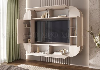 Стенка Норд (Зона ТВ), кашемир (Миф) в Нижнем Тагиле - nizhnij-tagil.mebel-e96.ru