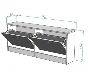 Обувница W19 (Белый) в Нижнем Тагиле - nizhnij-tagil.mebel-e96.ru