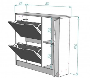 Обувница W32 (Белый) в Нижнем Тагиле - nizhnij-tagil.mebel-e96.ru