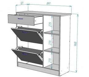 Обувница W33 (ДМ) в Нижнем Тагиле - nizhnij-tagil.mebel-e96.ru