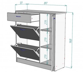 Обувница W35 (Белый) в Нижнем Тагиле - nizhnij-tagil.mebel-e96.ru