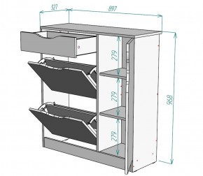 Обувница W36 (Белый) в Нижнем Тагиле - nizhnij-tagil.mebel-e96.ru