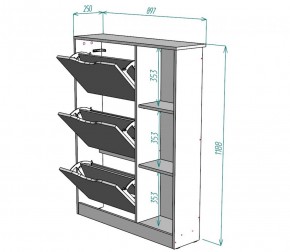 Обувница W38 (Белый) в Нижнем Тагиле - nizhnij-tagil.mebel-e96.ru