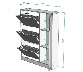 Обувница W40 (ДСС) в Нижнем Тагиле - nizhnij-tagil.mebel-e96.ru