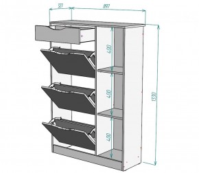 Обувница W42 (ДСС) в Нижнем Тагиле - nizhnij-tagil.mebel-e96.ru