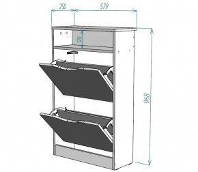 Обувница W6 (Белый) в Нижнем Тагиле - nizhnij-tagil.mebel-e96.ru