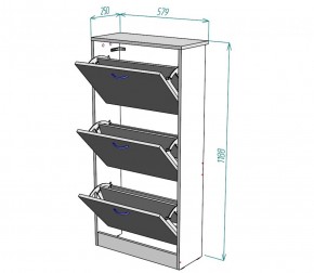 Обувница W7 (Белый) в Нижнем Тагиле - nizhnij-tagil.mebel-e96.ru