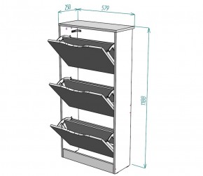 Обувница W8 (Белый) в Нижнем Тагиле - nizhnij-tagil.mebel-e96.ru