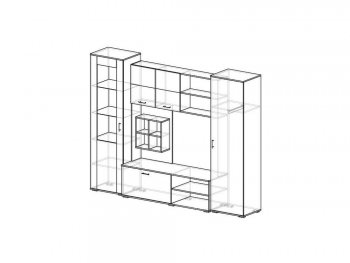 Стенка Оскар венге/лоредо (Эра) в Нижнем Тагиле - nizhnij-tagil.mebel-e96.ru