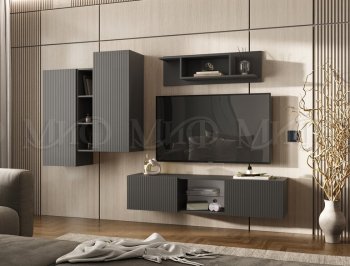 Стенка Оскар графит (Миф) в Нижнем Тагиле - nizhnij-tagil.mebel-e96.ru