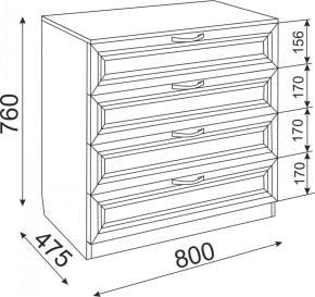 Комод Ости Модуль 06 (Риннер) в Нижнем Тагиле - nizhnij-tagil.mebel-e96.ru