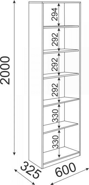 Библиотека Остин Модуль 05 (Риннер) в Нижнем Тагиле - nizhnij-tagil.mebel-e96.ru