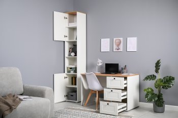 Стеллаж 16.427 Остин белый (Моби) в Нижнем Тагиле - nizhnij-tagil.mebel-e96.ru