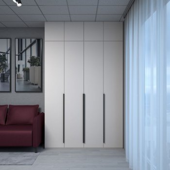 Шкаф 1600 мм Пальма с антресолью, Сатин (ДСВ) в Нижнем Тагиле - nizhnij-tagil.mebel-e96.ru