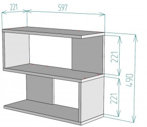 Полка S27 (Белый) в Нижнем Тагиле - nizhnij-tagil.mebel-e96.ru