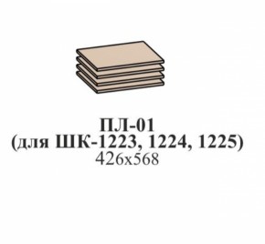 Полки ЛУНА (ПЛ-01 для ШК-1223, ШК-1224) Бодега белая в Нижнем Тагиле - nizhnij-tagil.mebel-e96.ru | фото