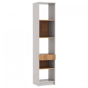 Стеллаж 89.21 Прайм (высокий с ящиком) (Олмеко) в Нижнем Тагиле - nizhnij-tagil.mebel-e96.ru
