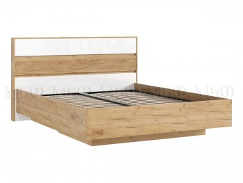 Кровать парящая Роджина с подсветкой, крафт/белый (Миф) в Нижнем Тагиле - nizhnij-tagil.mebel-e96.ru