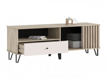 Тумба ТВ (1500) Роджина крафт серый/кашемир (Миф) в Нижнем Тагиле - nizhnij-tagil.mebel-e96.ru