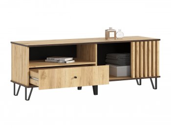 Тумба ТВ (1500) Роджина дуб крафт (Миф) в Нижнем Тагиле - nizhnij-tagil.mebel-e96.ru