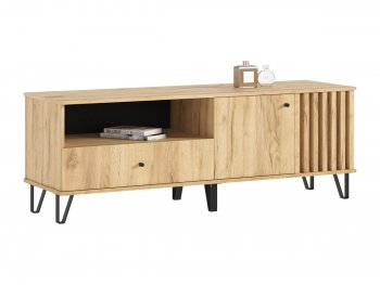 Тумба ТВ (1500) Роджина дуб крафт/дуб крафт (Миф) в Нижнем Тагиле - nizhnij-tagil.mebel-e96.ru