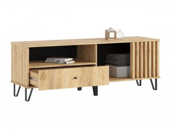 Тумба ТВ (1500) Роджина дуб крафт/дуб крафт (Миф) в Нижнем Тагиле - nizhnij-tagil.mebel-e96.ru