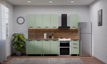 Кухонный гарнитур Ромашка 1600 мм Фисташка (Аленка) в Нижнем Тагиле - nizhnij-tagil.mebel-e96.ru