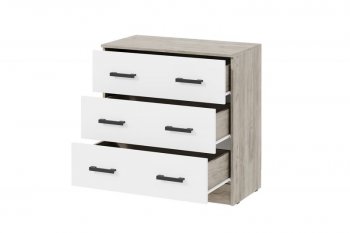 Комод Ронда КМ-02 дуб крафт серый/белый (ИЦ) в Нижнем Тагиле - nizhnij-tagil.mebel-e96.ru
