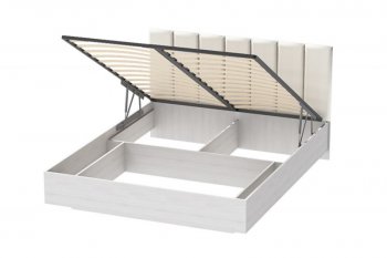 Кровать с подъемным механизмом Шарм (арт.031М1) экокожа Sontex Milk (Диал) в Нижнем Тагиле - nizhnij-tagil.mebel-e96.ru