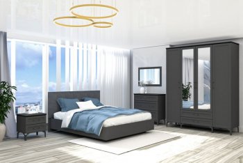 Кровать Шарм (арт.031М1) настил, Антрацит (Диал) в Нижнем Тагиле - nizhnij-tagil.mebel-e96.ru