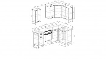 Кухонный гарнитур угловой Роза 2000*1200 мм (Sanvut) в Нижнем Тагиле - nizhnij-tagil.mebel-e96.ru
