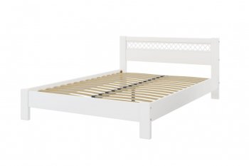 Кровать из массива Шейла белый античный (БМ) в Нижнем Тагиле - nizhnij-tagil.mebel-e96.ru